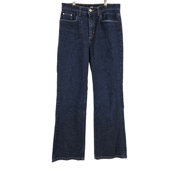 Wandler Denim - Wandler Daisy Flared-leg Jeans Blue Dark Wash High Waist Bootcut Denim Size 27